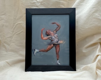 Loena Hendrickx Inspired Oil Painting on 18x24cm Canvas Paper