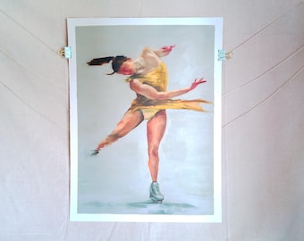 "MacArthur Park" Alysa Liu Inspired Original Oil Painting on 36x48cm (14x19") Canvas Paper