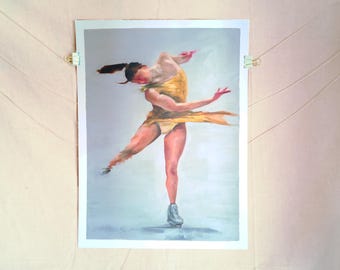 "MacArthur Park" Alysa Liu Inspired Original Oil Painting on 36x48cm (14x19") Canvas Paper