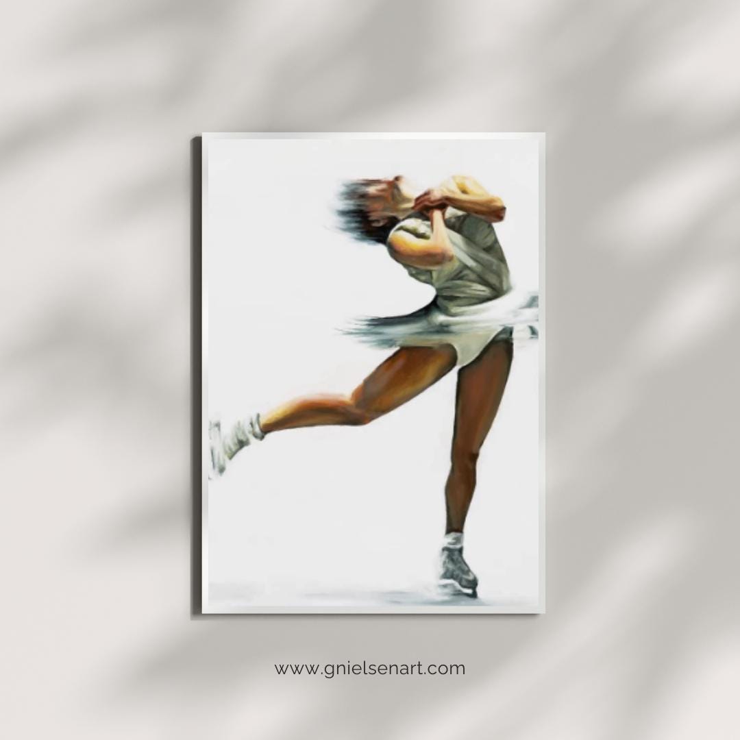 Alysa Liu Art Poster | Figure Skating Spin Wall Art - Etsy