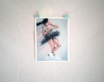 "Rika Jump" Rika Kihira Inspired Oil Painting on Canvas Paper