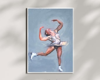Loena Hendrickx Layback Spin Oil Painting Poster | Figure Skating Art Poster