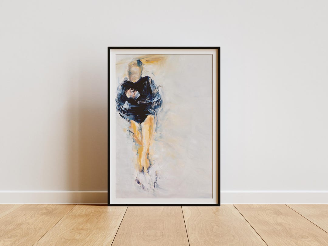 Amber Glenn Triple Axel Art Print | Figure Skating Oil Painting - Etsy