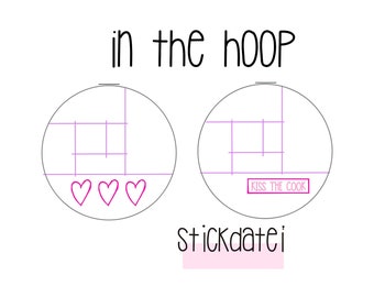 Embroidery file "ITH Patchwork round potholders"