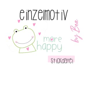Archivo de bordado &quot;Single motif More Happy&quot;