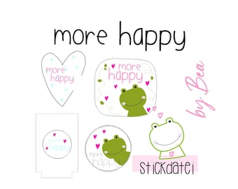 Embroidery file "More Happy"