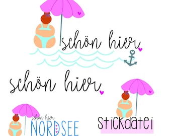 Embroidery file "Beautiful here"