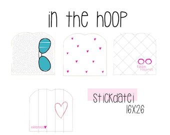 Stickdatei "Noch mehr ith Brillenetuis"