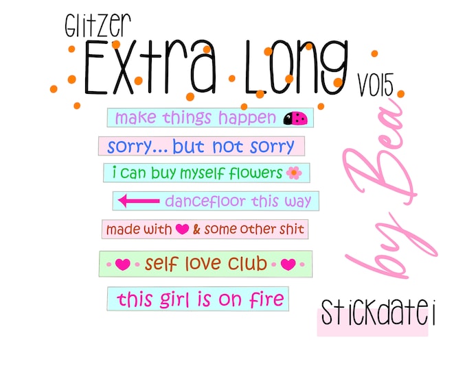 Embroidery file "Extra Long Glitter Special vol.5"