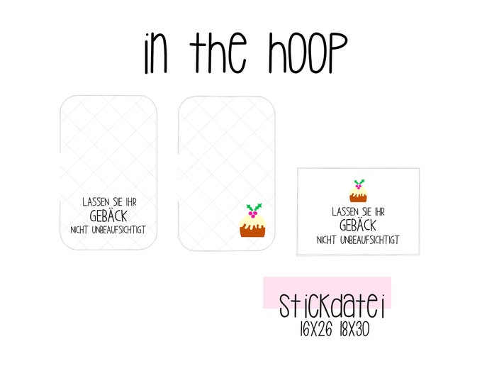 Embroidery file "IN THE HOOP - Let your pastries..."