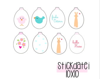 Embroidery file "Felt eggs"