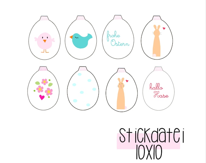 Embroidery file "Felt eggs"