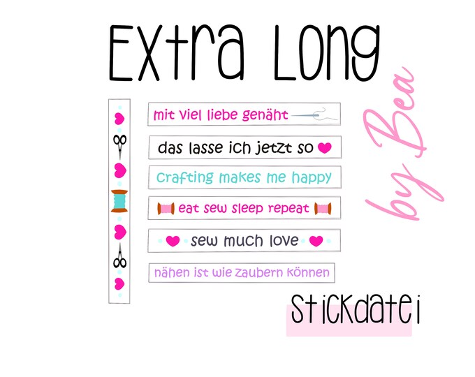 Embroidery file "Extra Long" vol.4