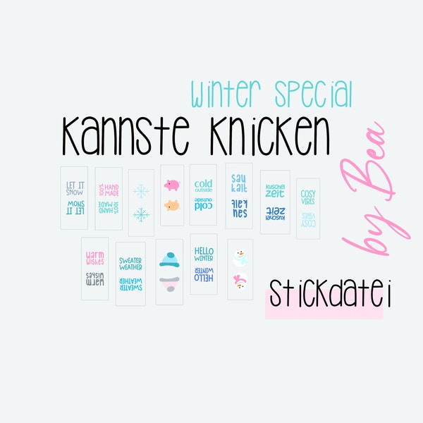 Stickdatei "Kannste Knicken-Winter Special"