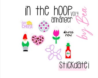 Embroidery file "IN THE HOOP Pendant - vol.4"