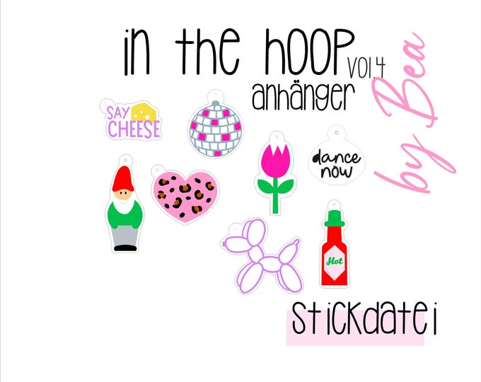 Embroidery file "IN THE HOOP Pendant - vol.4"