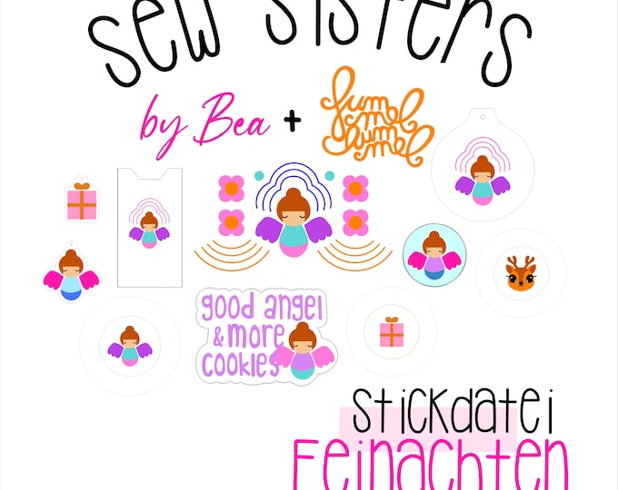 Embroidery file "Sewsisters - Feinachten by Fummelhummel"