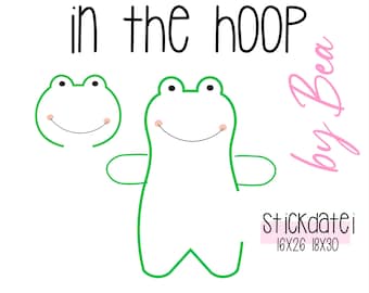 Embroidery file "IN THE HOOP - Happy Frog"