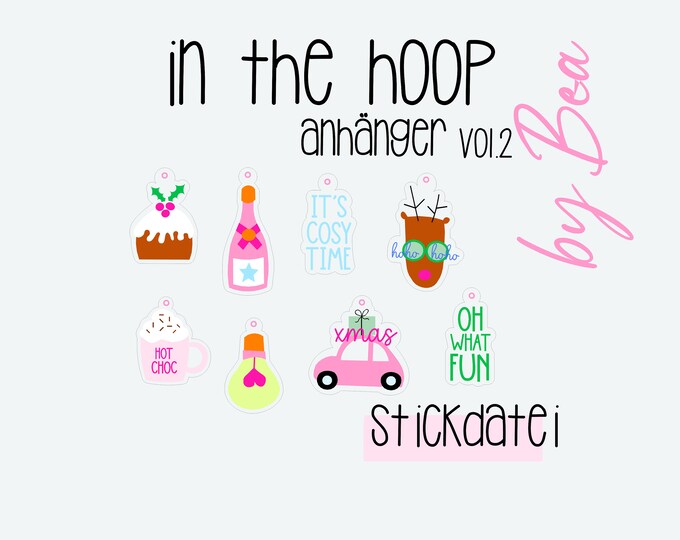 Embroidery file "IN THE HOOP Pendant vol.2"