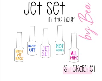 Stickdatei "IN THE HOOP - Jet Set"