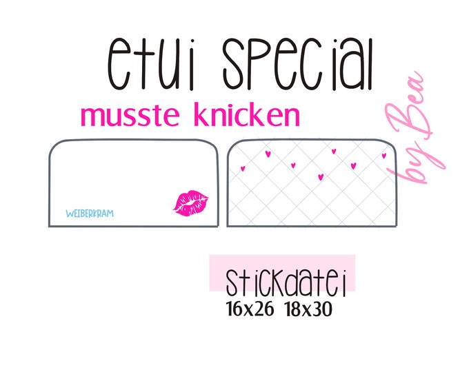 Embroidery file "Case - Women's stuff"