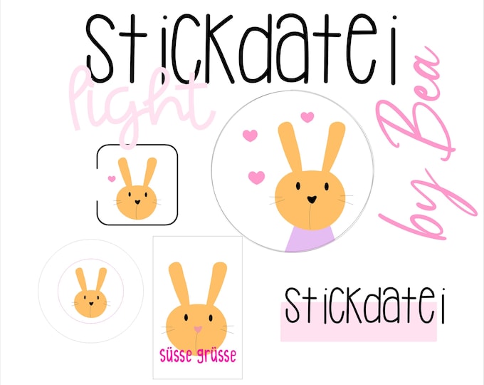 Embroidery design "Light Bunny"