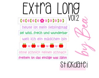 Embroidery file "Extra Long" vol.2