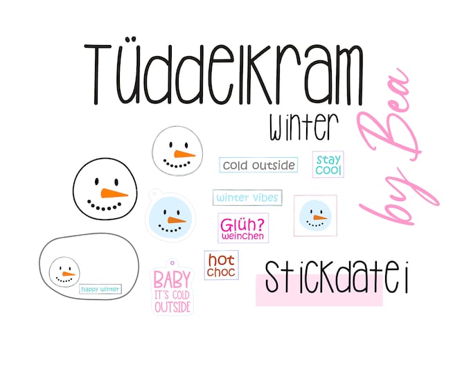 embroidery file "Tüddelkram Winter"