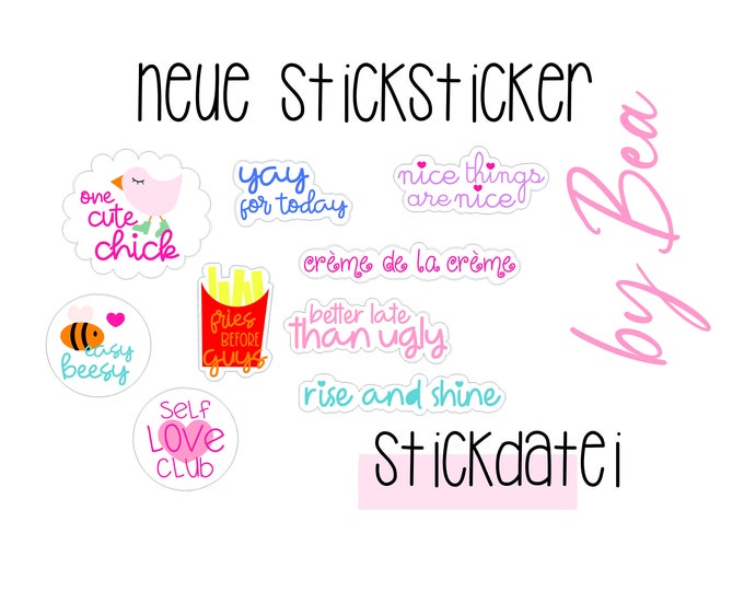 Embroidery file "New Embroidery Stickers"