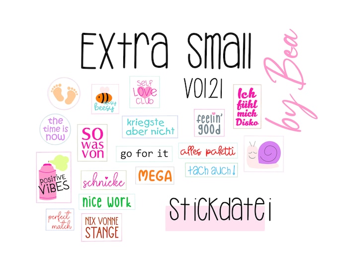 Embroidery file "Extra Small vol.21"