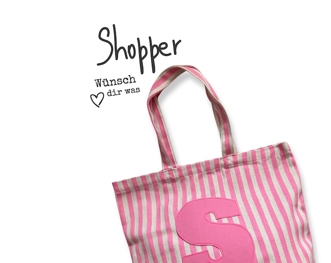 Shopper bag with your chosen letter