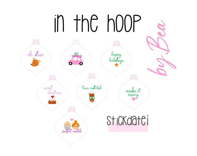 Embroidery file "IN THE HOOP - Christmas balls 23"