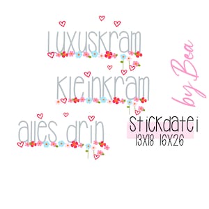 Archivo de bordado "Cosas de lujo"