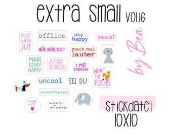 Embroidery file "Extra Small vol.16"
