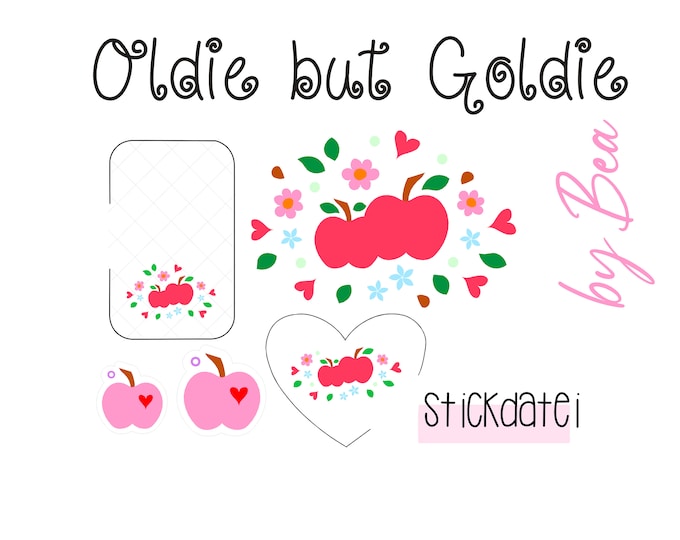 Embroidery file “Apple Colorful”