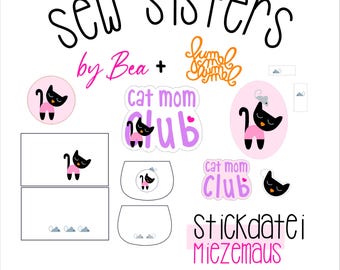 Embroidery file "Sewsisters - Miezemaus by FummelHummel and Bea"