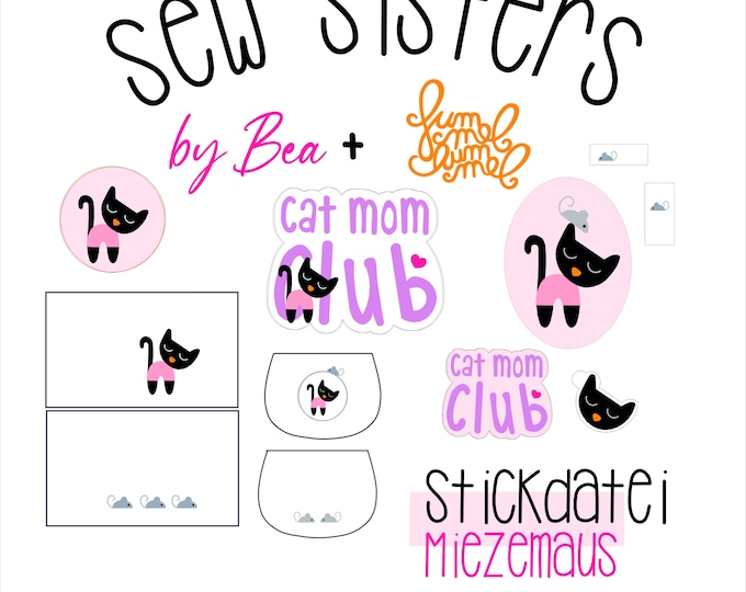 Embroidery file "Sewsisters - Miezemaus by FummelHummel and Bea"
