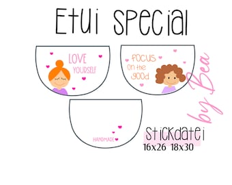 Embroidery file "Case Special Love Yourself and Focus"