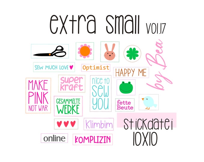 Embroidery file "Extra Small vol.17"