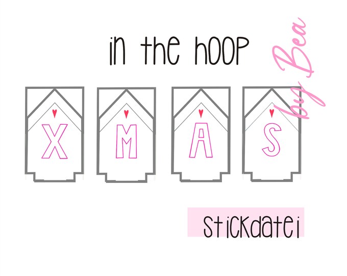 Embroidery file "ITH - XMAS Houses"