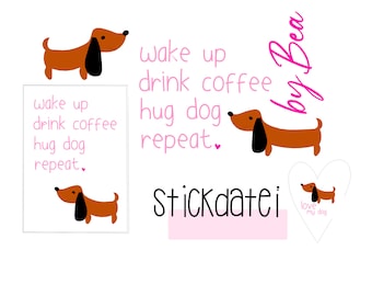 Embroidery file "Dachshund Dieter"