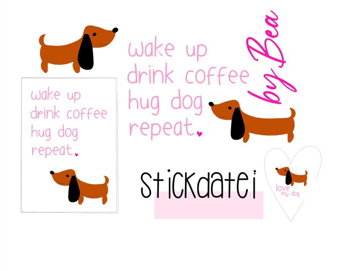 Embroidery file "Dachshund Dieter"