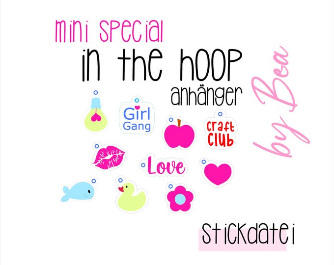 Embroidery file "IN THE HOOP - Mini Pendant"