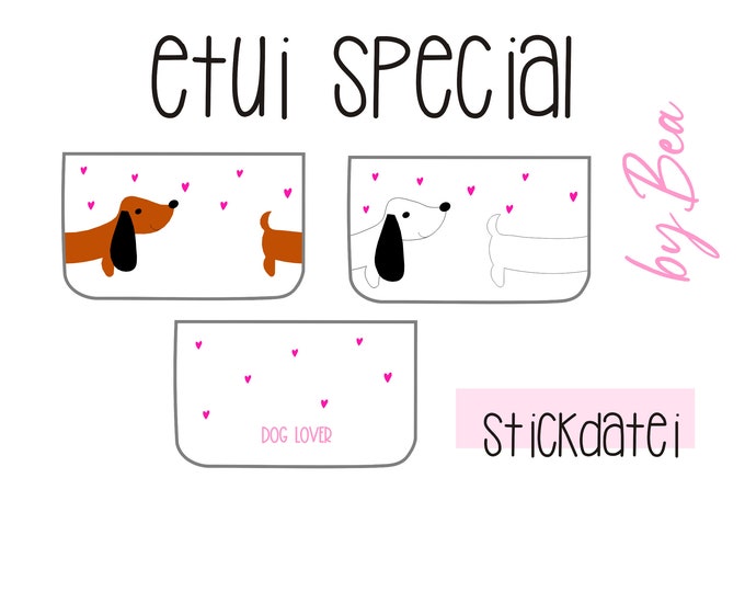 Embroidery file "Case case Dachshund Dieter"