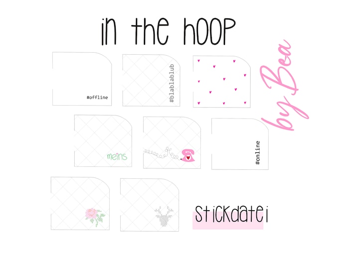 Embroidery file "IN THE HOOP Phone Cases"
