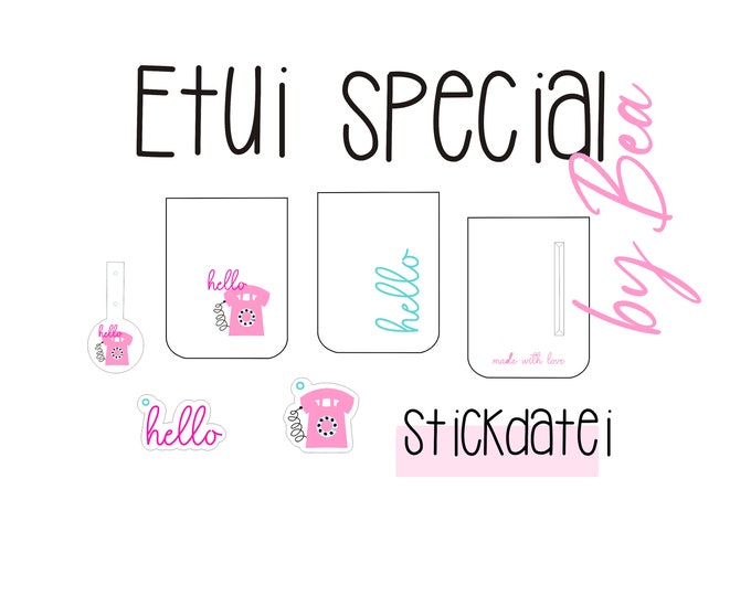 Embroidery file "Case Special - Hello"