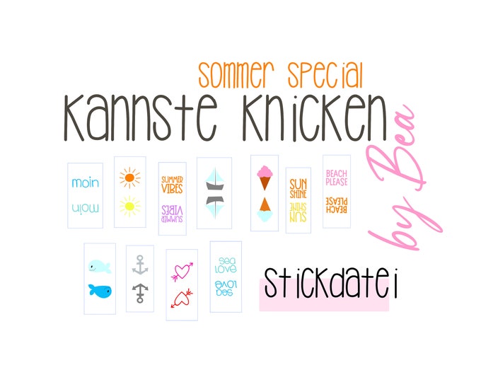 Embroidery file "You Can Bend - Summer Special"