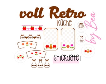 Stickdatei "Voll Retro - Küche"