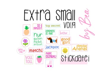 Embroidery file "Extra Small vol.19"