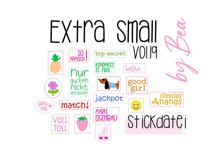 Embroidery file "Extra Small vol.19"